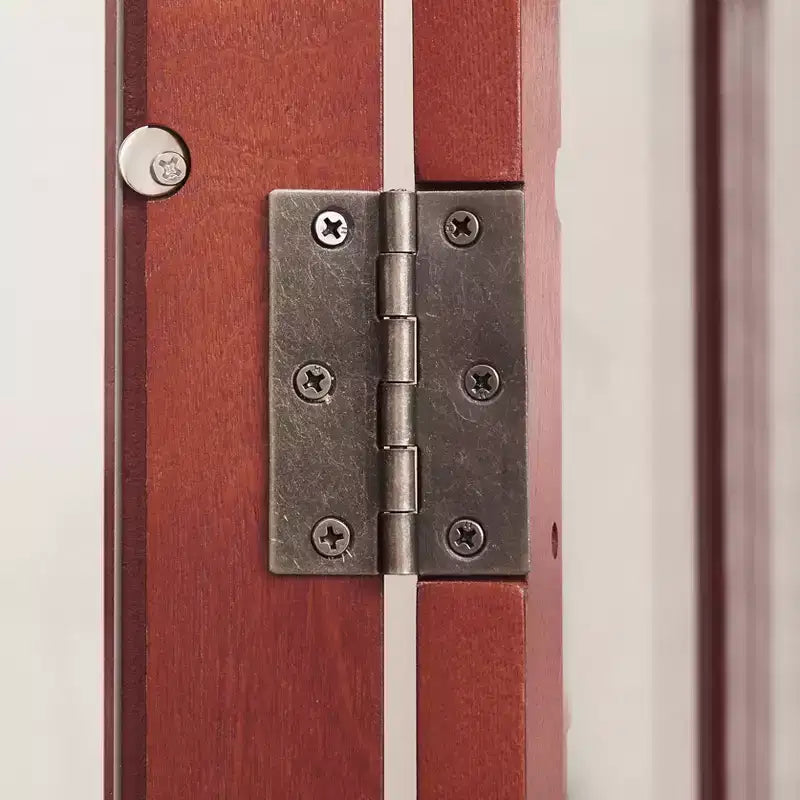 Vitrine 2 portes avec portes en verre trempé, panneau arrière miroir et étagères réglables