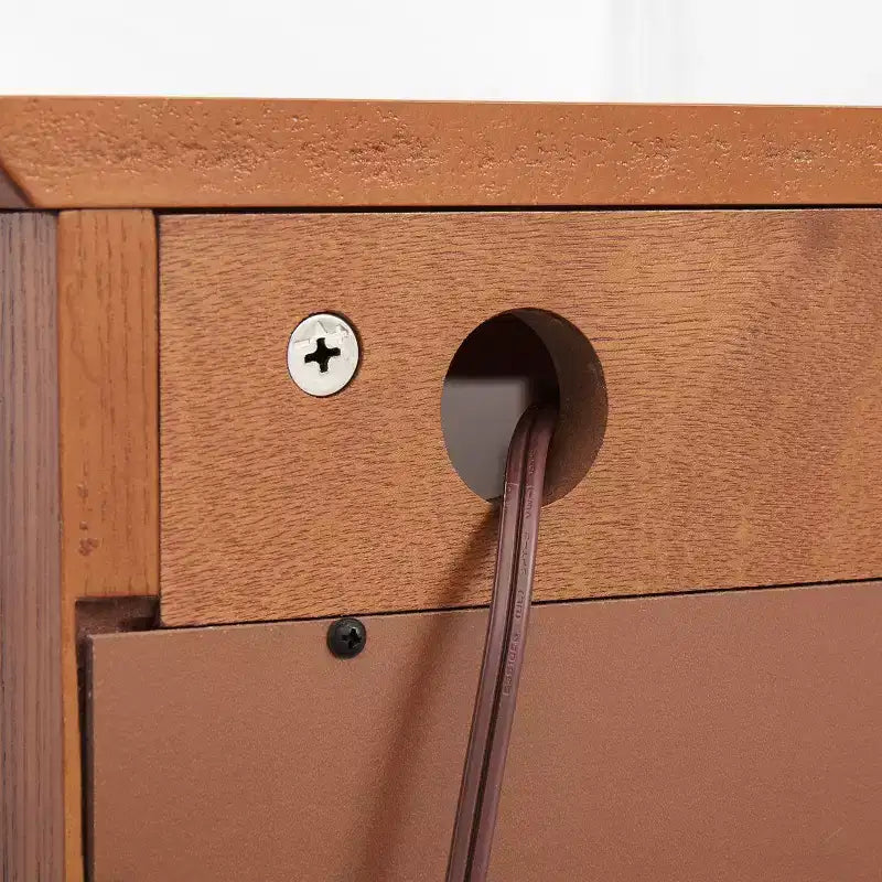 Vitrine 2 portes avec portes en verre trempé, panneau arrière miroir et étagères réglables