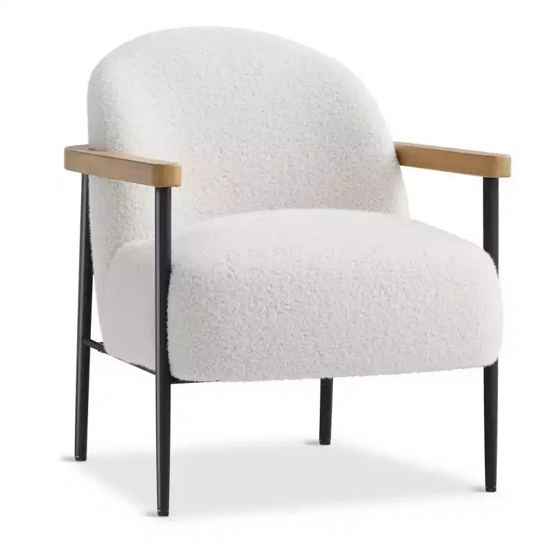 Fauteuil d'appoint moderne du milieu du siècle, fauteuil de salon confortable avec pieds réglables, coussin à ressorts pour salon, chambre à coucher, bureau