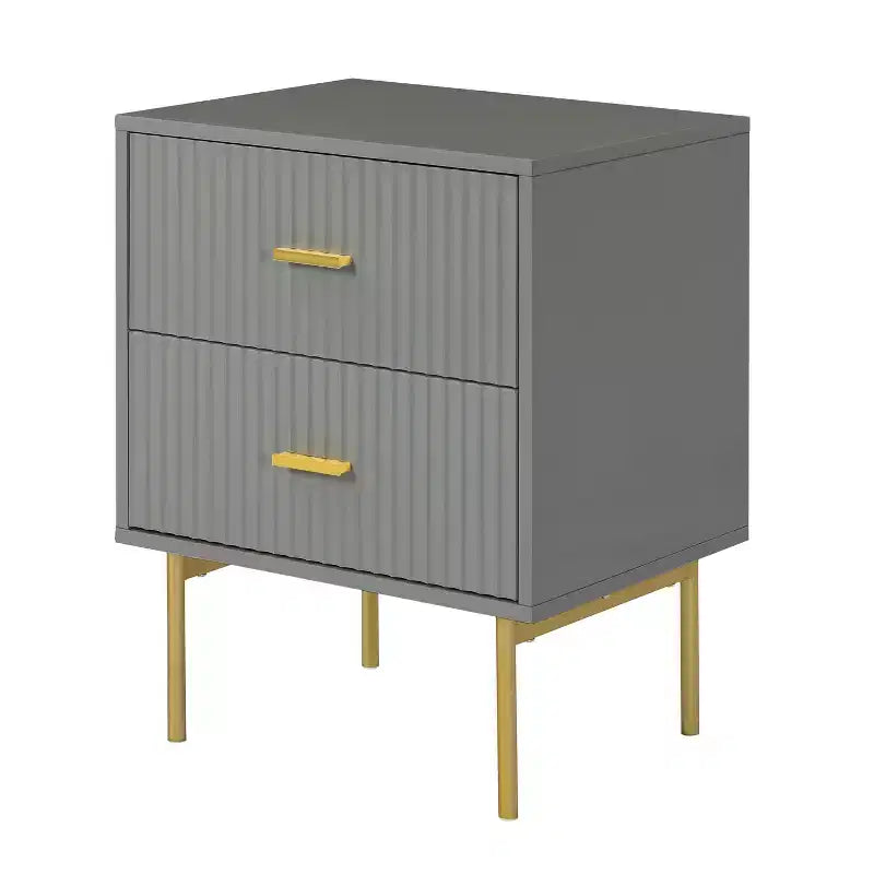 Table d'appoint contemporaine classique à 2 tiroirs