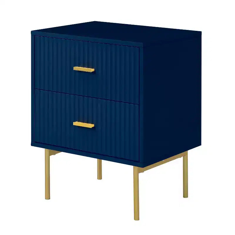 Table d'appoint contemporaine classique à 2 tiroirs