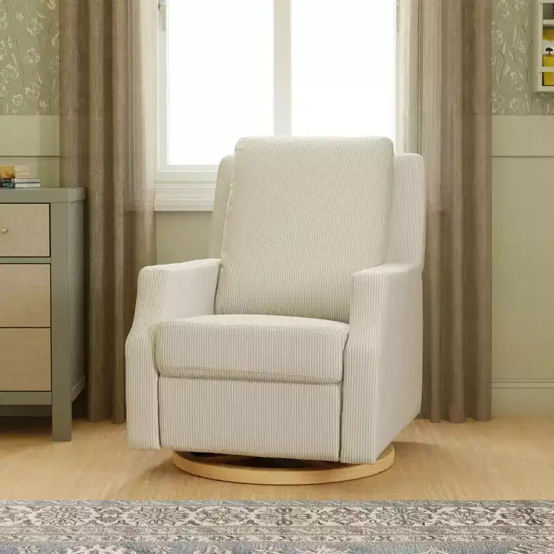Fauteuil inclinable électrique et fauteuil à bascule pivotant – Tissu Performance Fog
