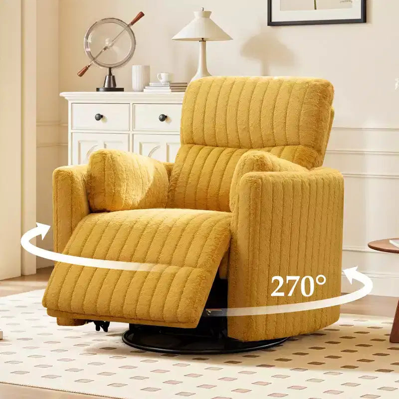 Fauteuil inclinable électrique, fauteuil inclinable berçant pivotant avec ports USB