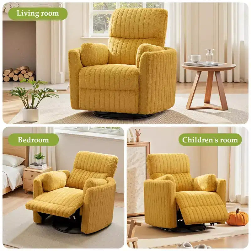 Fauteuil inclinable électrique, fauteuil inclinable berçant pivotant avec ports USB