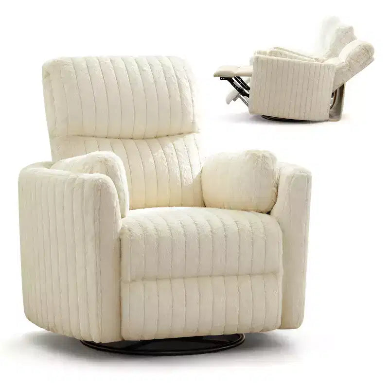 Fauteuil inclinable électrique, fauteuil inclinable berçant pivotant avec ports USB