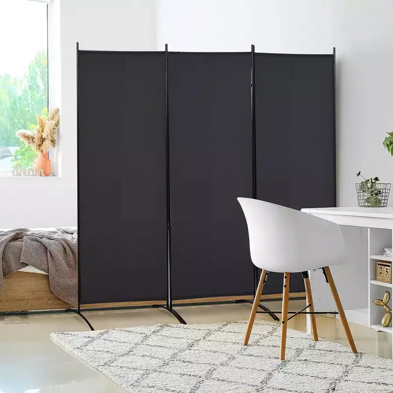 Paravent d'intérieur à 3 panneaux, 183 cm de hauteur, pour la maison