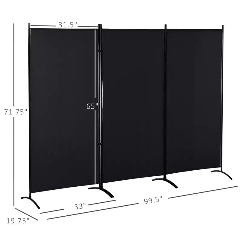 Paravent d'intérieur à 3 panneaux, 183 cm de hauteur, pour la maison