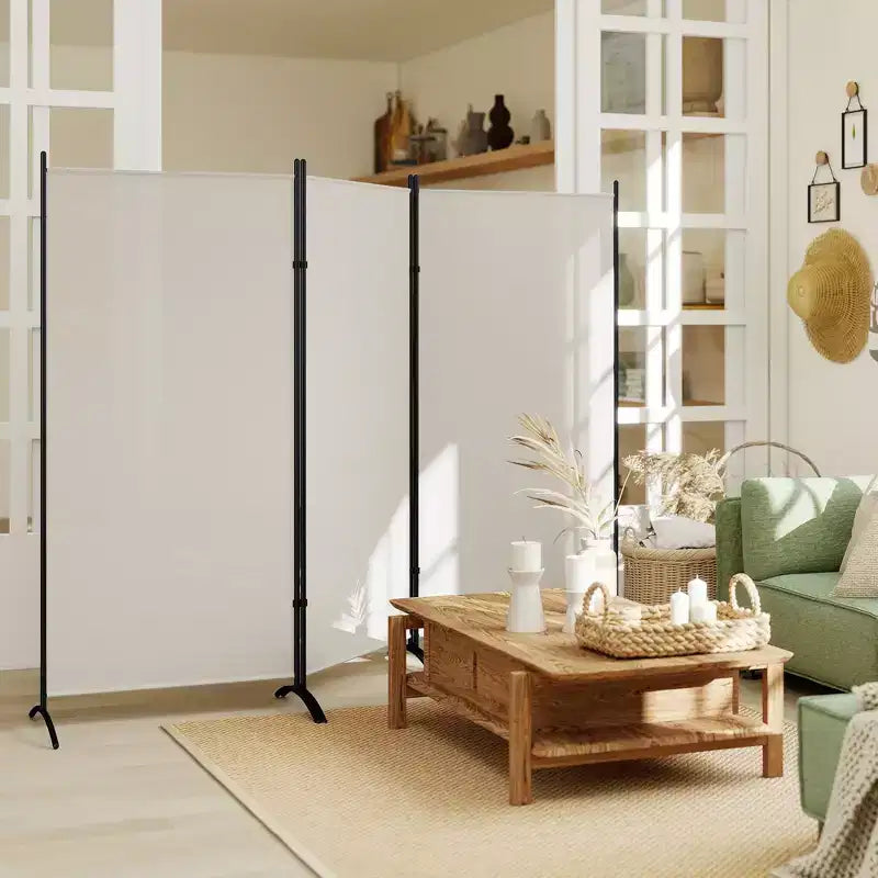 Paravent d'intérieur à 3 panneaux, 183 cm de hauteur, pour la maison