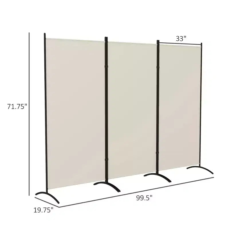 Paravent d'intérieur à 3 panneaux, 183 cm de hauteur, pour la maison