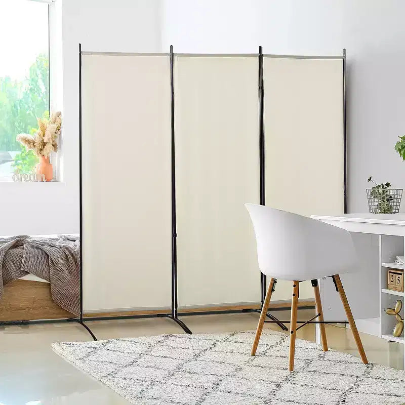 Paravent d'intérieur à 3 panneaux, 183 cm de hauteur, pour la maison