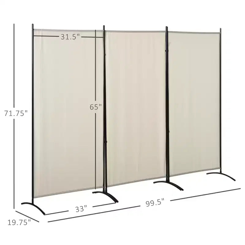 Paravent d'intérieur à 3 panneaux, 183 cm de hauteur, pour la maison