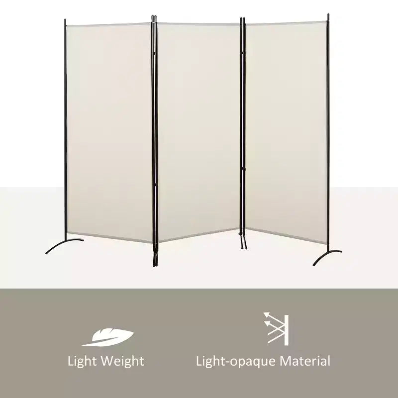 Paravent d'intérieur à 3 panneaux, 183 cm de hauteur, pour la maison