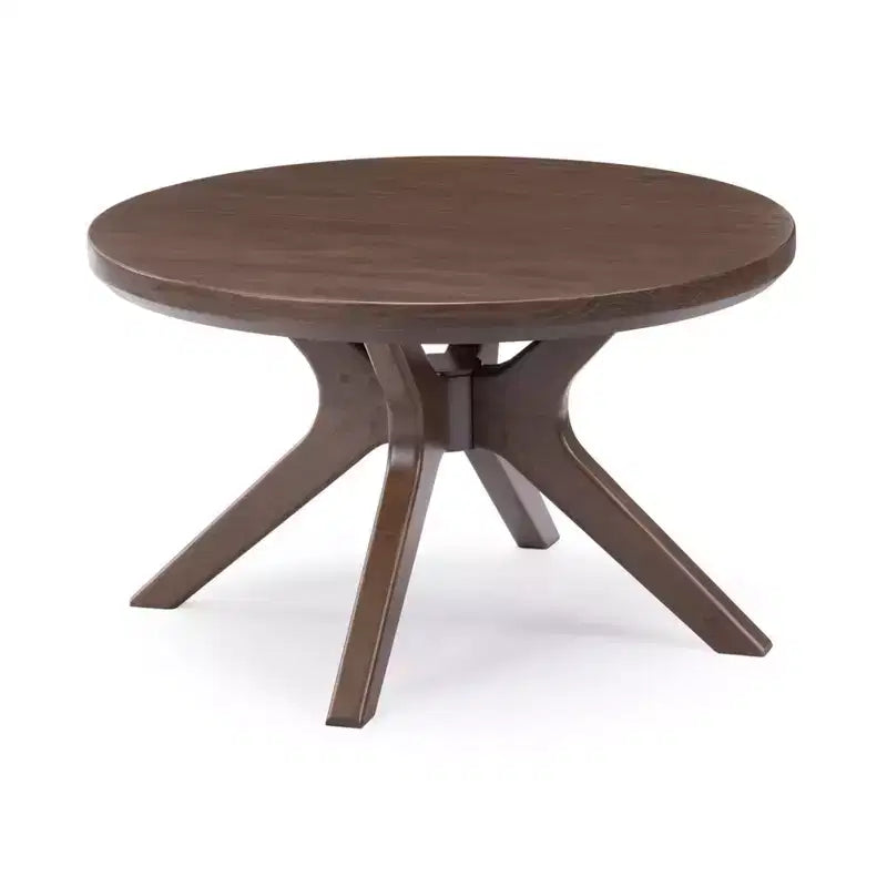 Table basse ronde à pieds croisés (30 po x 30 po / 760 mm x 760 mm)