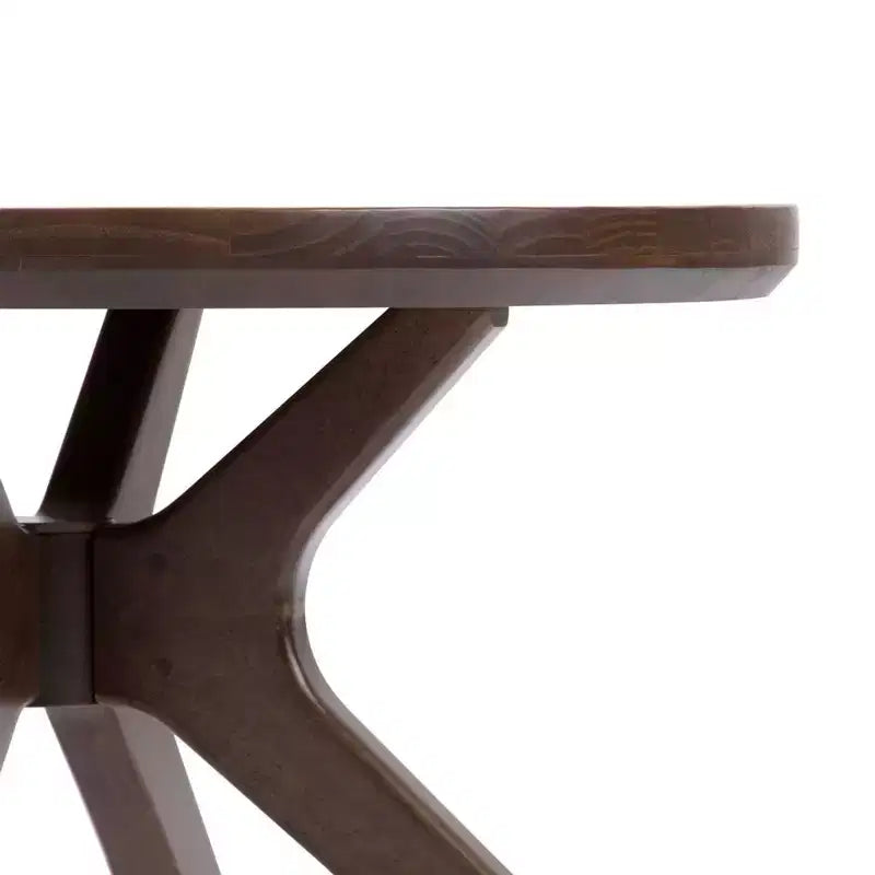 Table basse ronde à pieds croisés (30 po x 30 po / 760 mm x 760 mm)