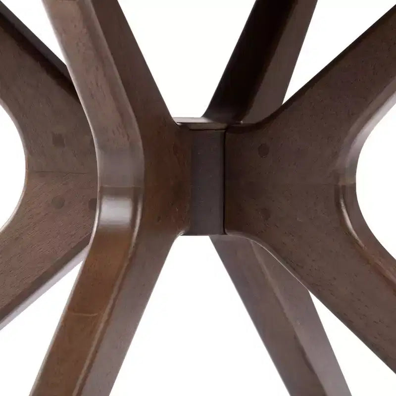 Table basse ronde à pieds croisés (30 po x 30 po / 760 mm x 760 mm)