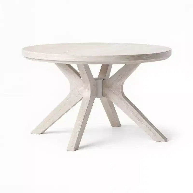 Table basse ronde à pieds croisés (30 po x 30 po / 760 mm x 760 mm)