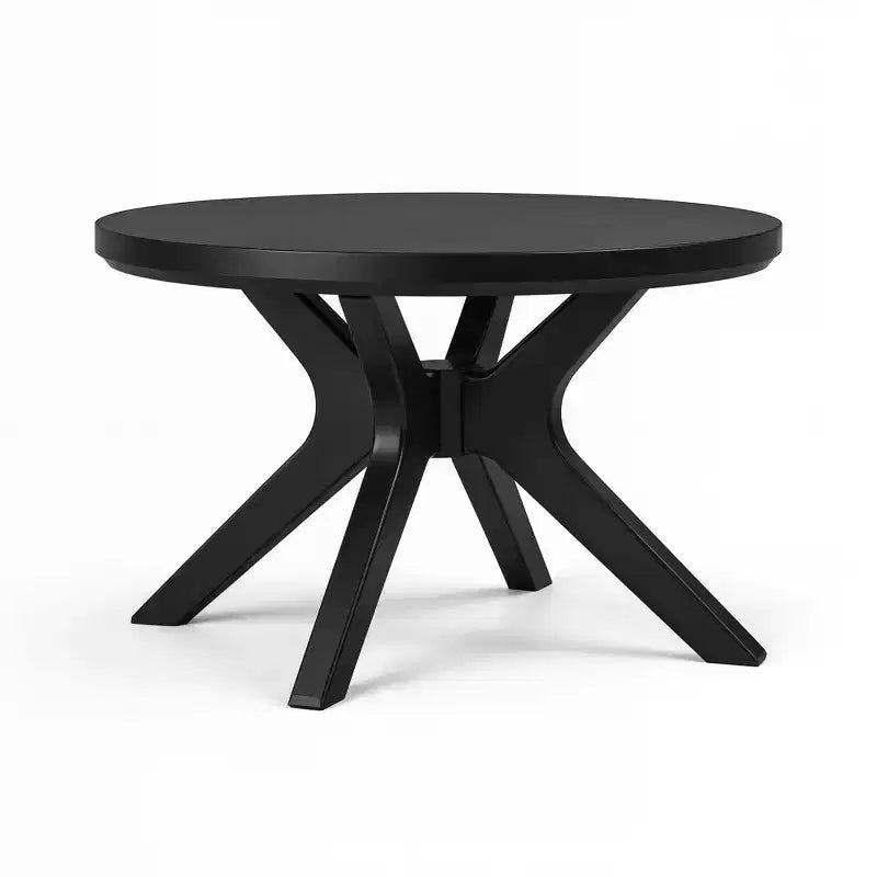 Table basse ronde à pieds croisés (30 po x 30 po / 760 mm x 760 mm)