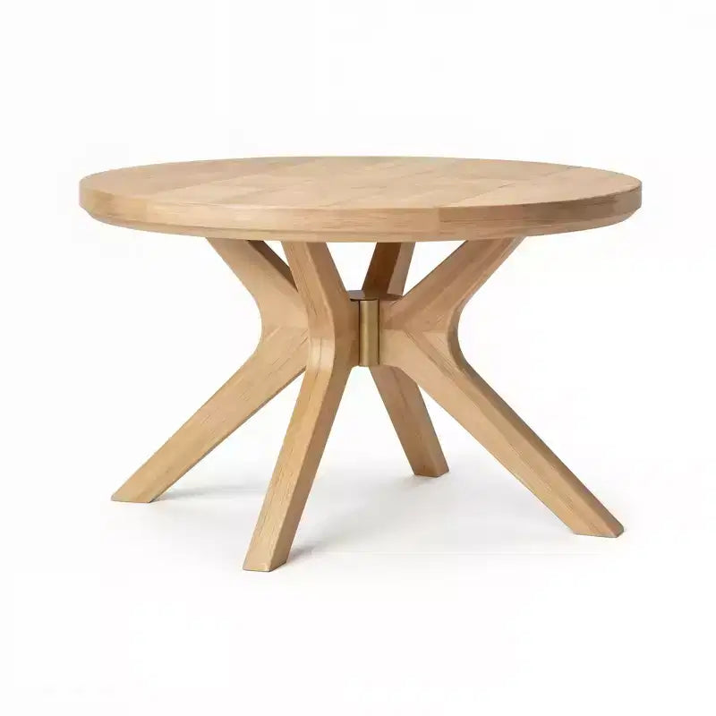 Table basse ronde à pieds croisés (30 po x 30 po / 760 mm x 760 mm)