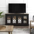 Meuble TV avec portes-miroirs de rangement 68,2 L 17,1 P 29,3 H
