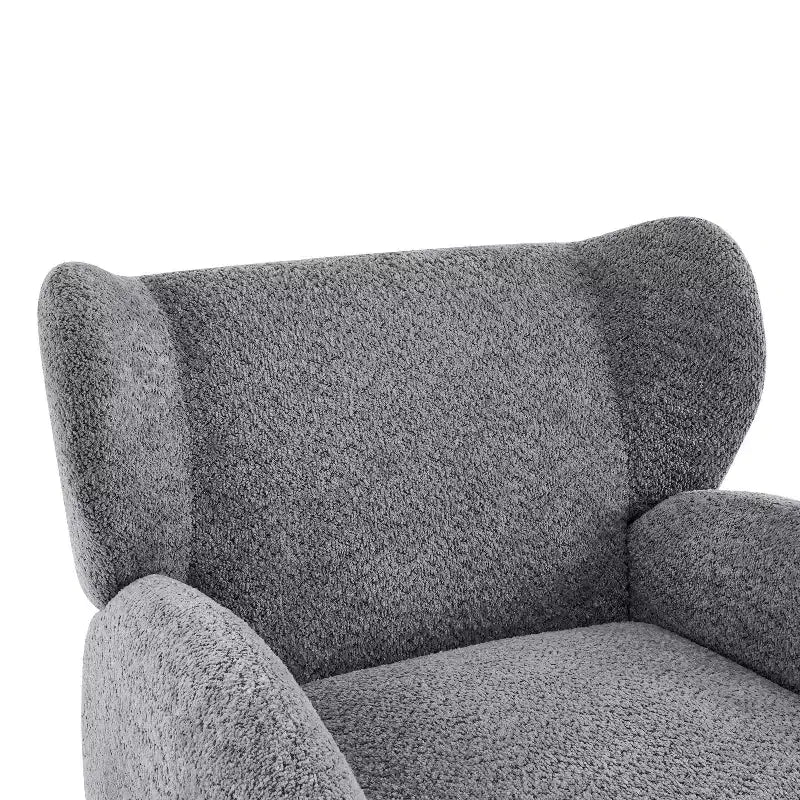 Fauteuil d'appoint crapaud capitonné en bois moderne