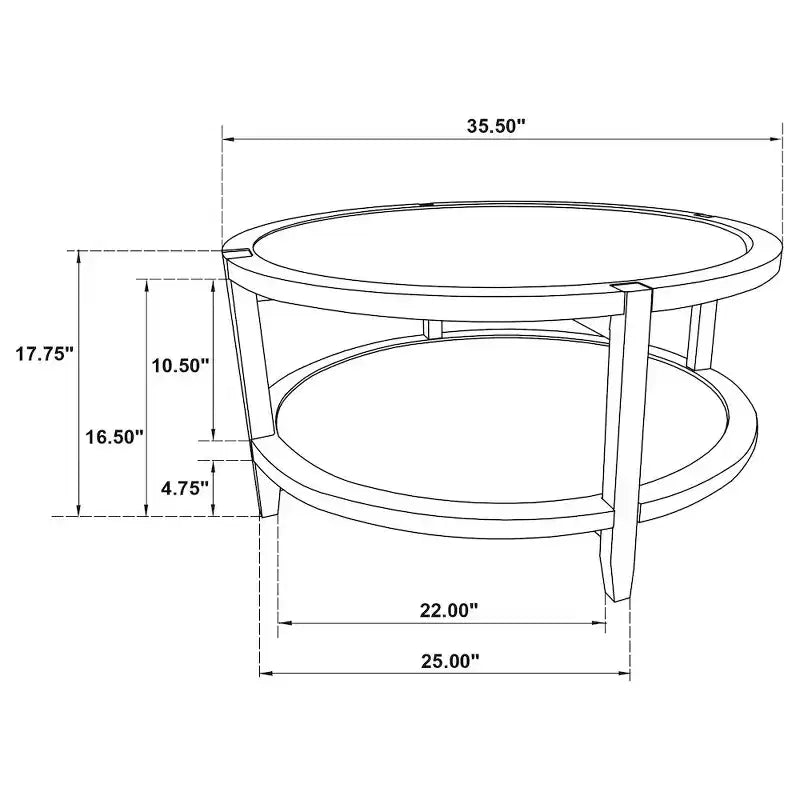 Table basse ronde en bois massif