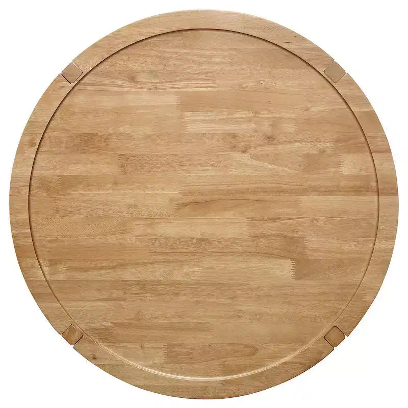 Table basse ronde en bois massif