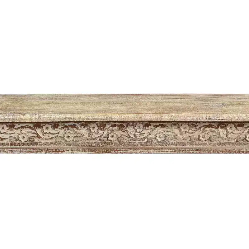 Banc en bois sculpté - Design rustique en grain de bois pour chambre à coucher, entrée