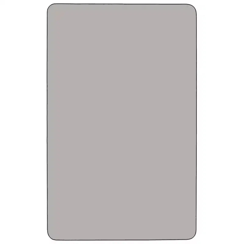 Table d'activités rectangulaire mobile en stratifié HP de 30 po l. x 72 po L – Pieds courts réglables en hauteur