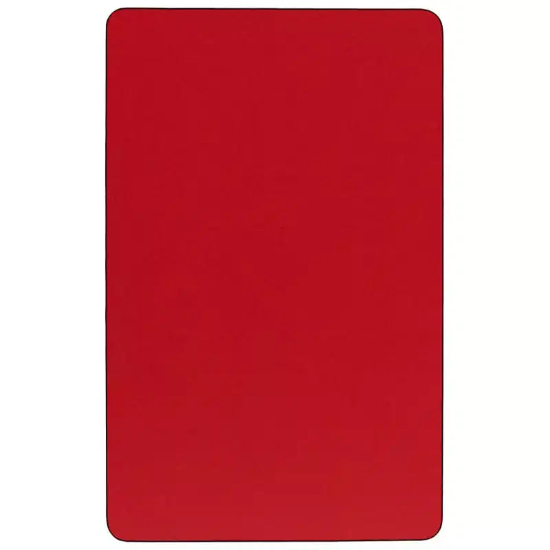 Table d'activités rectangulaire mobile en stratifié HP de 30 po l. x 72 po L – Pieds courts réglables en hauteur