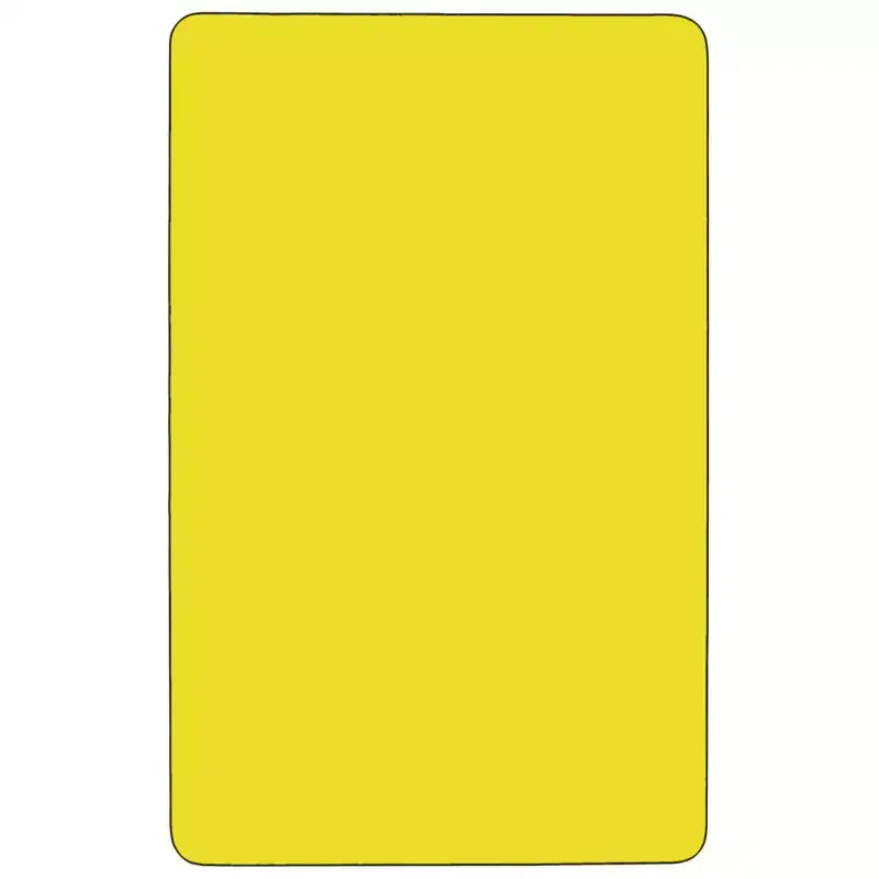 Table d'activités rectangulaire mobile en stratifié HP de 30 po l. x 72 po L – Pieds courts réglables en hauteur