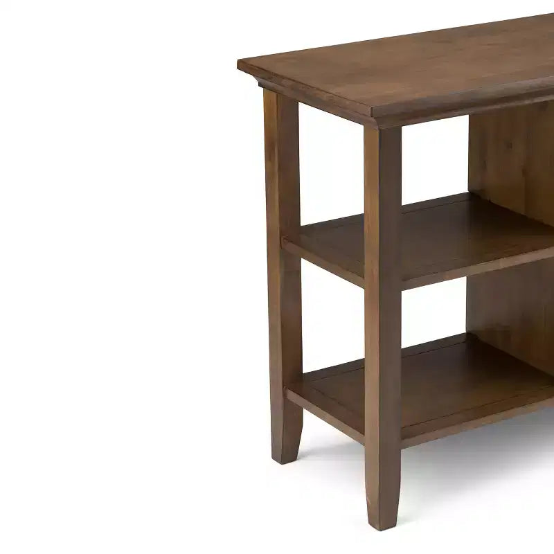 Console avec tiroirs et étagères ouvertes