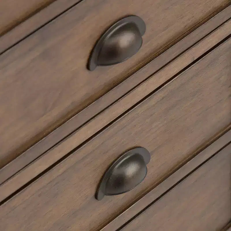 Console avec tiroirs et étagères ouvertes