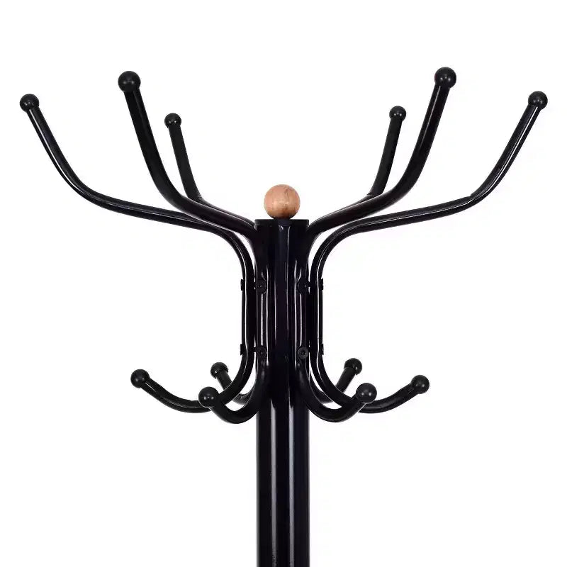 Porte-manteau Organisateur de Chapeaux en Métal Crochets de Cintre Support pour Parapluies